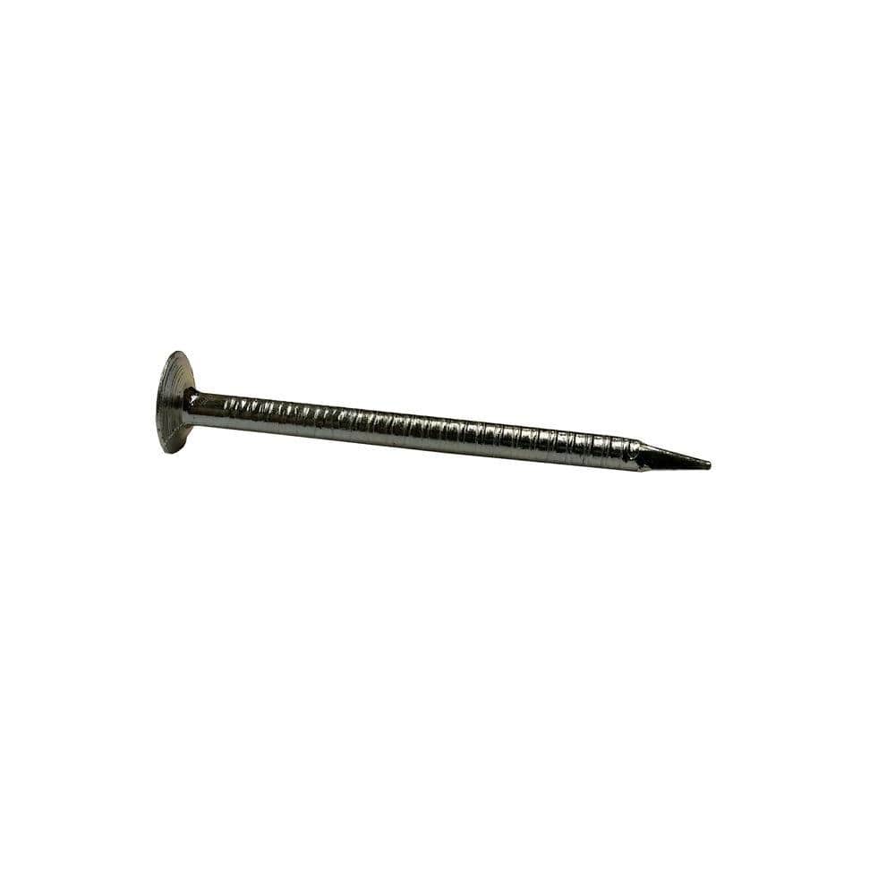Grip-Rite 1-1/4 in. x 12-1/2-Gauge Bright Steel Ring Shank Drywall Nails 1 lb. Box (4)