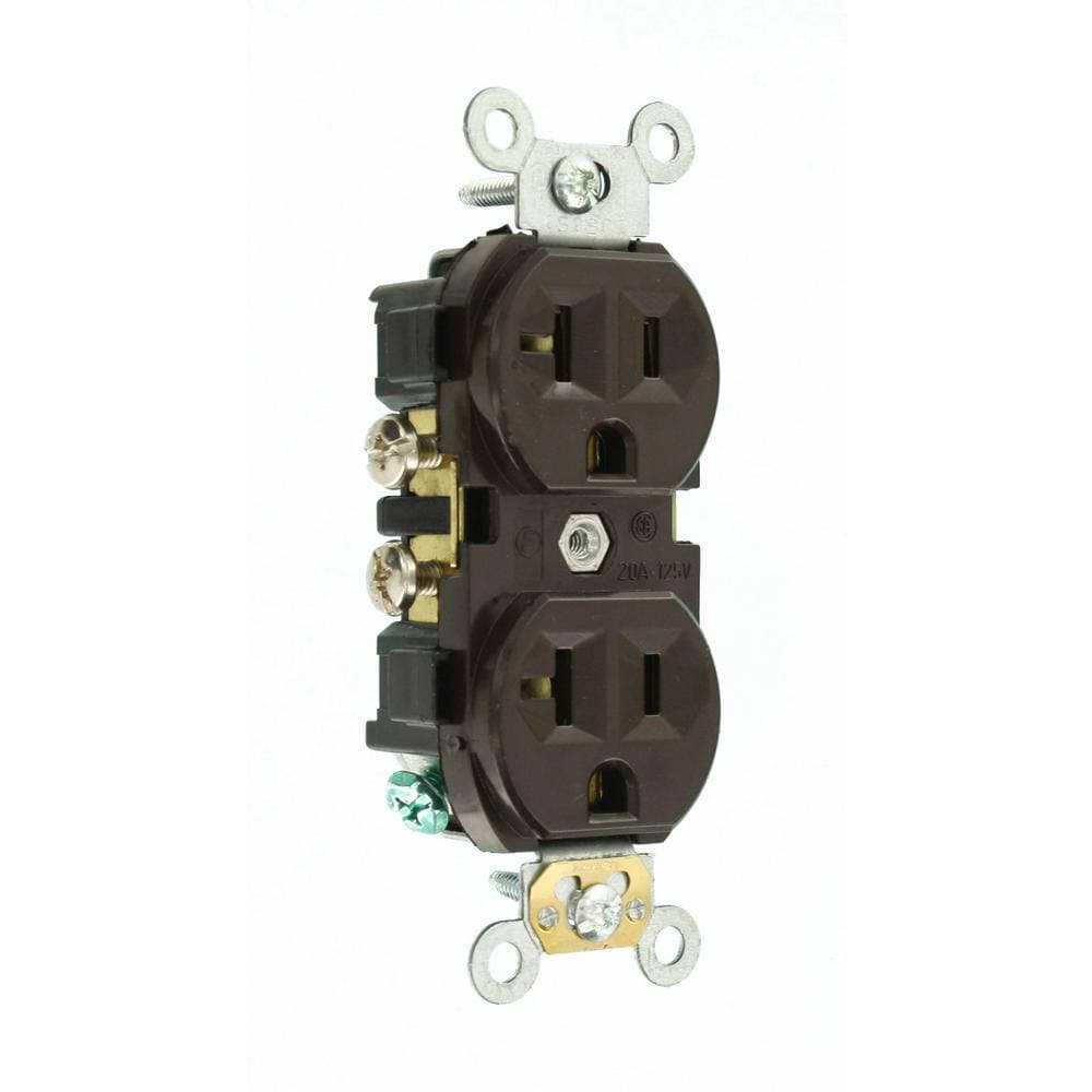 Leviton Amp 125 V Commercial Grade Duplex Outlet/Receptacle, (1-Pack) (2)