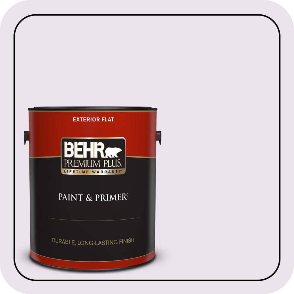 BEHR PREMIUM PLUS 1 gal. #660A-1 Muted Melody Flat Exterior Paint & Primer