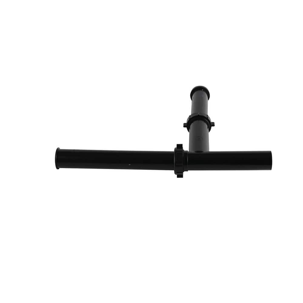 Everbilt 1-1/2 in. Black Plastic Slip-Joint Garbage Disposal Install Kit with Dishwasher Garbage Disposal Connector (1)