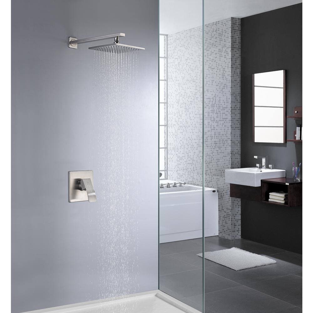 ANZZI Viace Single-Handle 1-Spray Shower Faucet in Brushed Nickel (Valve Included) (2)