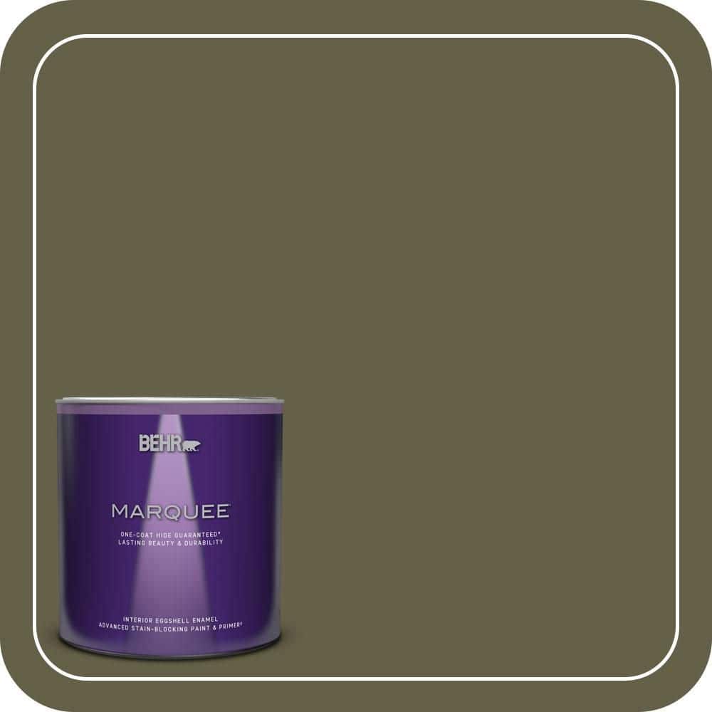 BEHR MARQUEE 1 qt. #PPU9-01 Alligator Skin Eggshell Enamel Interior Paint & Primer