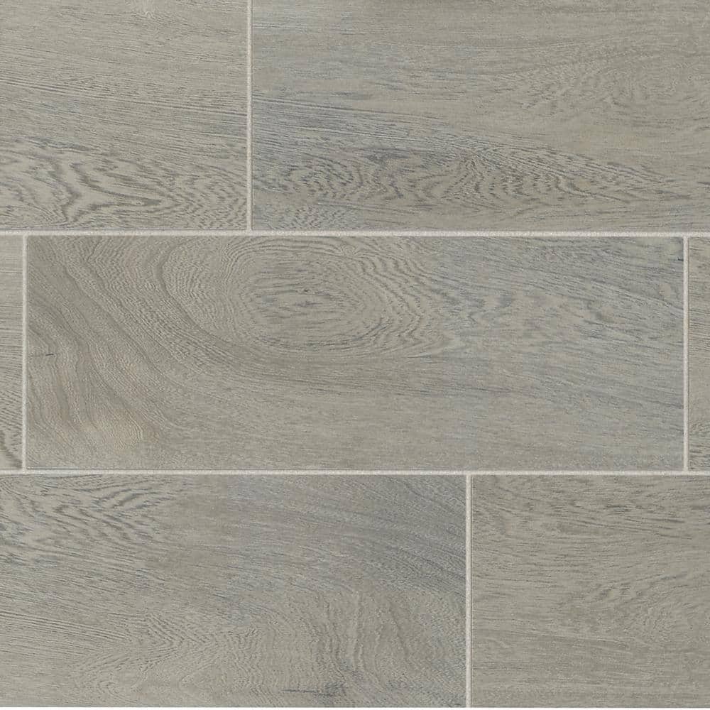 TrafficMaster Glenwood Fog 7 in. x 20 in. Ceramic Floor and Wall Tile (2)