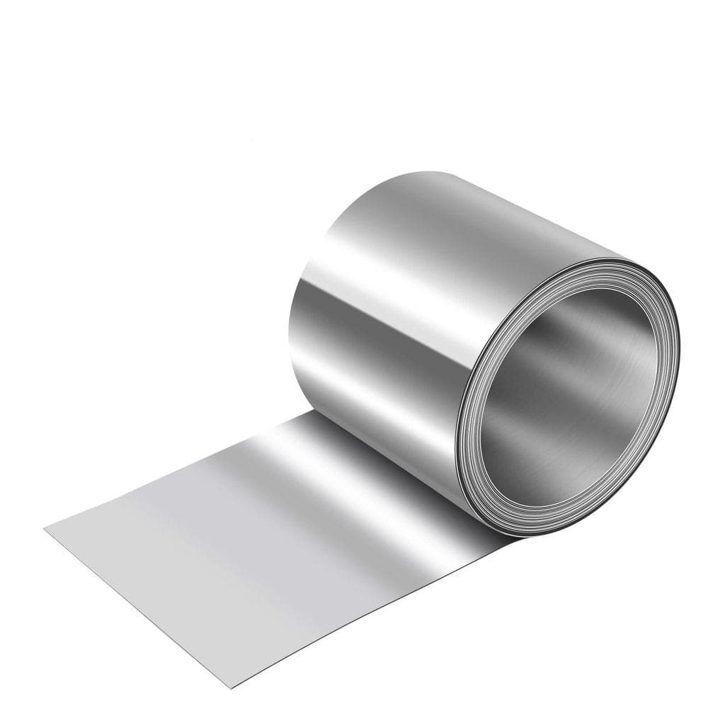 NVNOO 6 in. x 50 ft. Metal Roof Panels, 32 Gauge Aluminum Sheet Roll Flashing for Roofing Panels