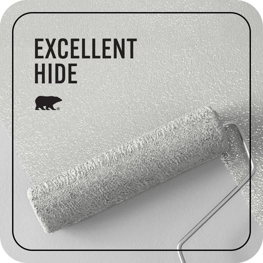 BEHR PREMIUM PLUS 1 gal. Designer Collection #DC-004 Winter White Ceiling Flat Interior Paint & Primer (2)