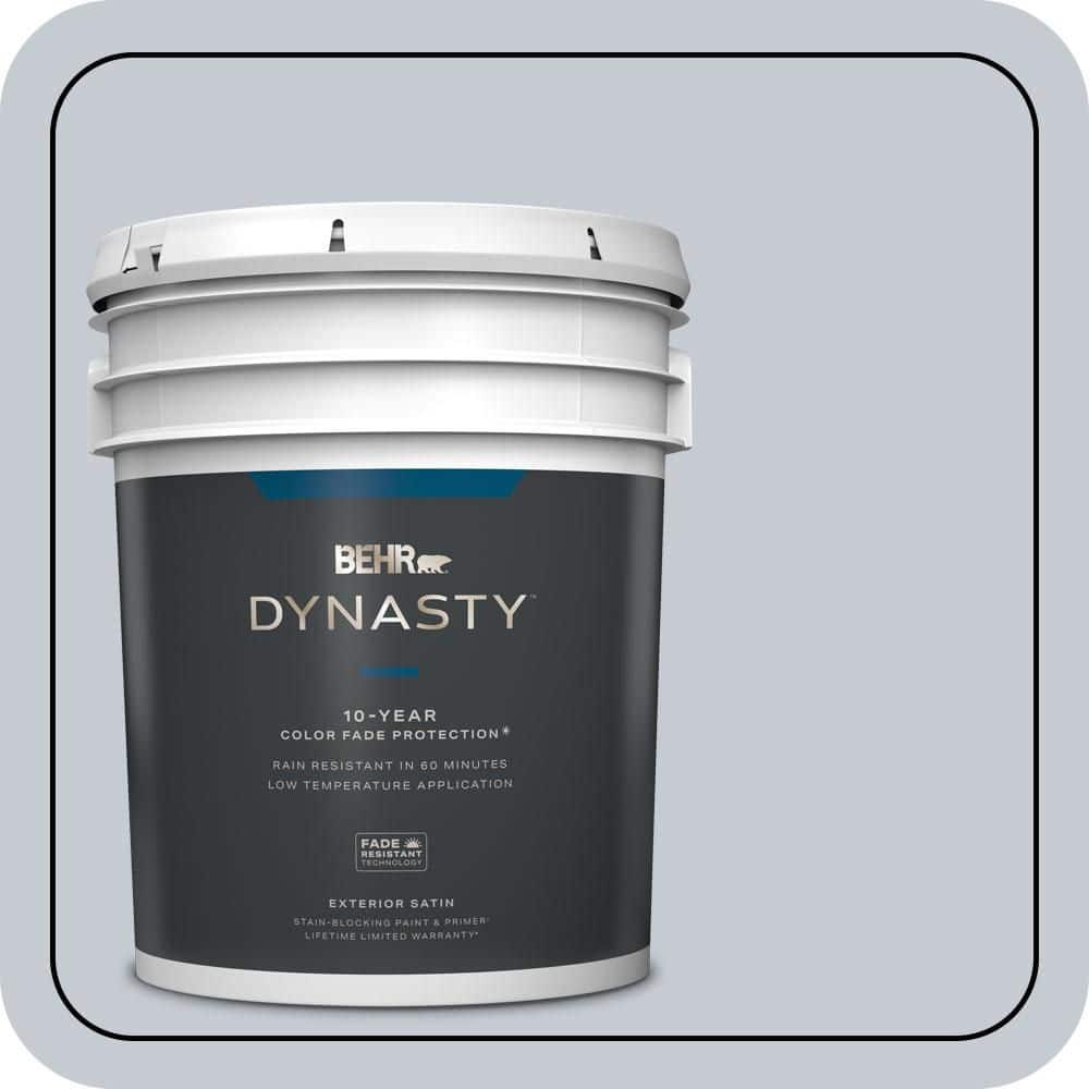 BEHR DYNASTY 5 gal. #MQ5-18 Paparazzi Flash Satin Enamel Exterior Stain-Blocking Paint & Primer