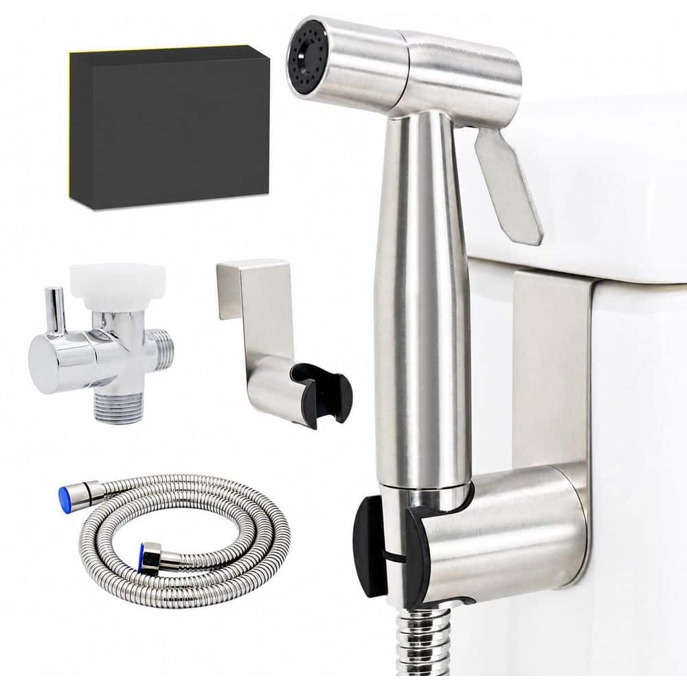 Anqtovp Handheld Toilet Bidet Sprayer Bidet Attachment with Adjustable Water Pressure Hose Feminine Pet Wash Kit (1)