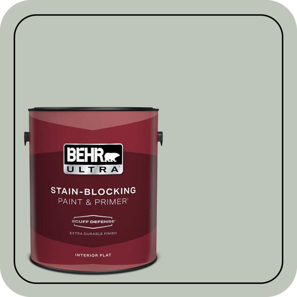 BEHR ULTRA 1 gal. #N410-3 Riverdale Extra Durable Flat Interior Paint & Primer (1)