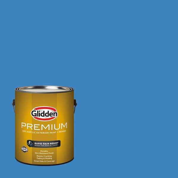 Glidden Premium 1 gal. PPG1242-5 King Triton Flat Exterior Latex Paint (2)