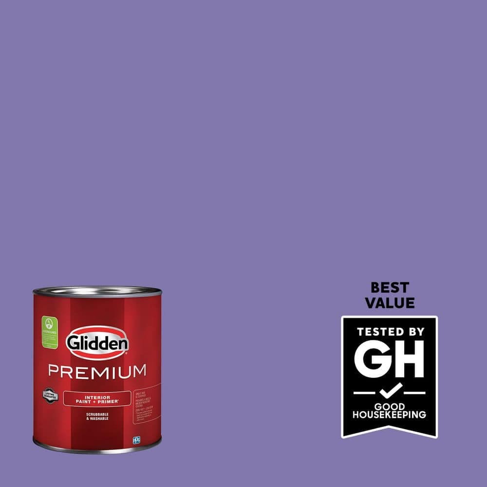 Glidden Premium 1 qt. PPG1247-6 Purple Rhapsody Eggshell Interior Paint (1)