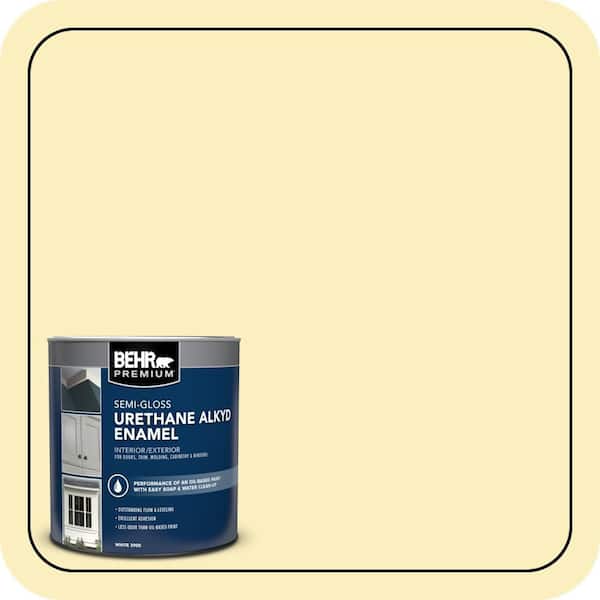 BEHR PREMIUM 1 qt. #380C-3 Moon Dance Semi-Gloss Enamel Urethane Alkyd Interior/Exterior Paint (2)