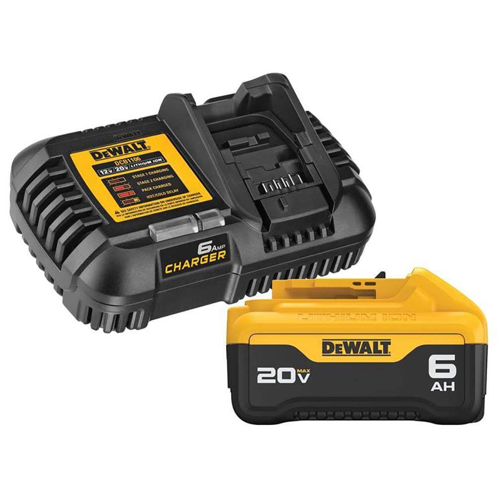 DEWALT 20V MAX XR Lithium-Ion Cordless Brushless Fixed Base Compact Router with 6.0 Ah Battery Pack and Charger Kit (2)