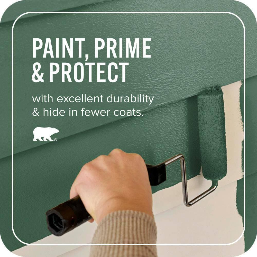 BEHR ULTRA 1 gal. #470D-7 Windy Pine Flat Exterior Paint & Primer (3)