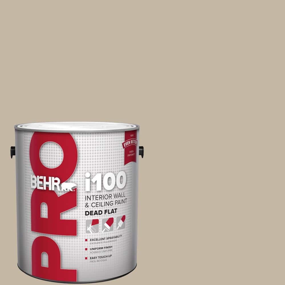 BEHR PRO 1 gal. #MQ2-51 Pasha Brown Dead Flat Interior Paint