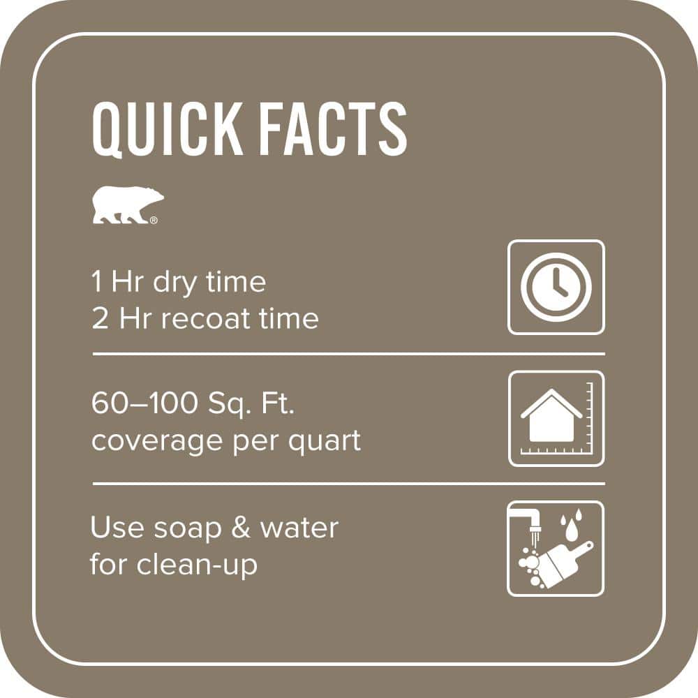 BEHR PREMIUM PLUS 1 qt. #PPU7-24A Hiking Trail Flat EcoMix Plant-Based Interior Paint & Primer (3)