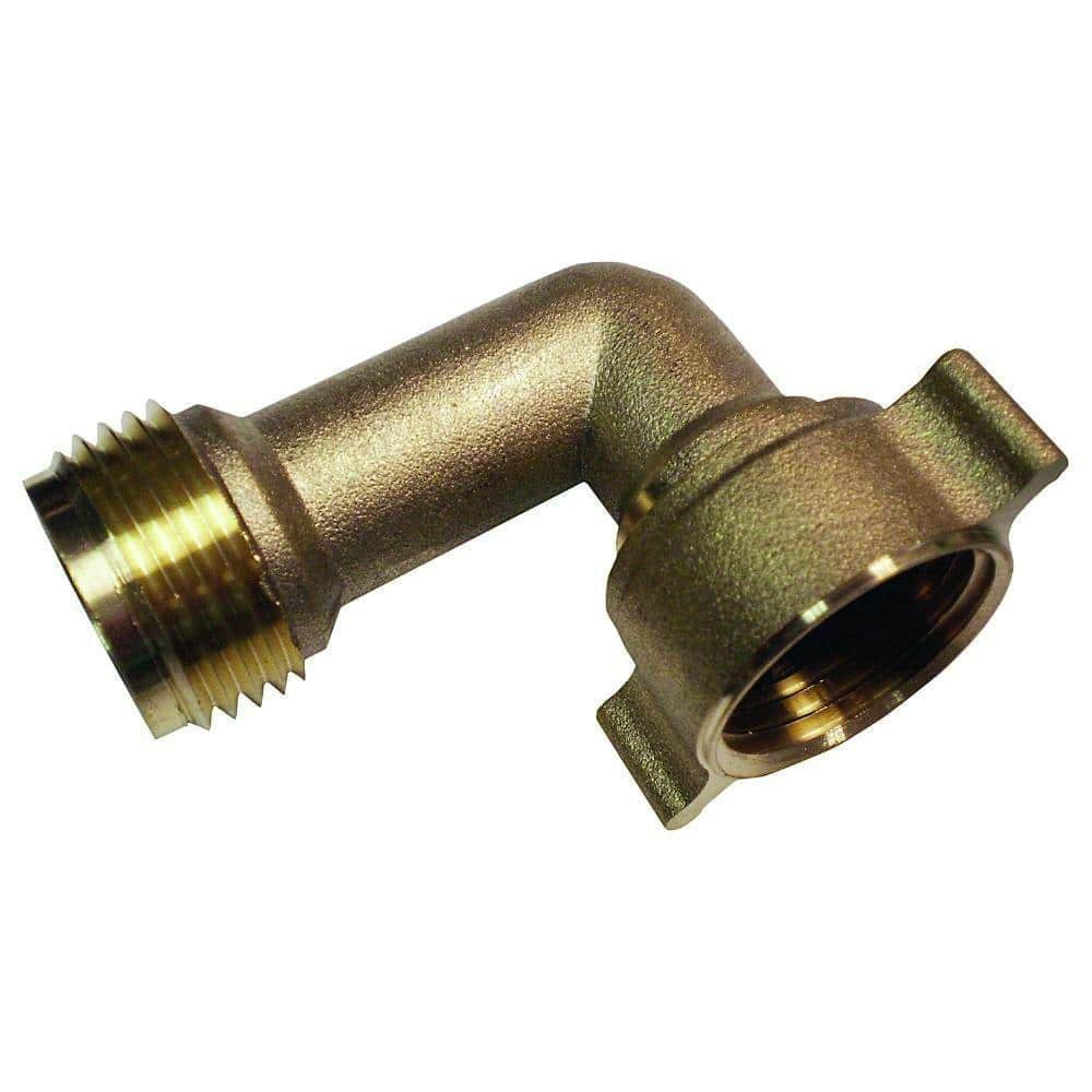 Everbilt 3/4 in. MHT x 3/4 in. FHT 90-Degree Brass Elbow Fitting