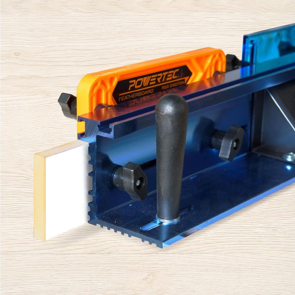 ‎POWERTEC 24 in. x 32 in. Benchtop Router Table w/Aluminum Insert Plate and Fence System (2)
