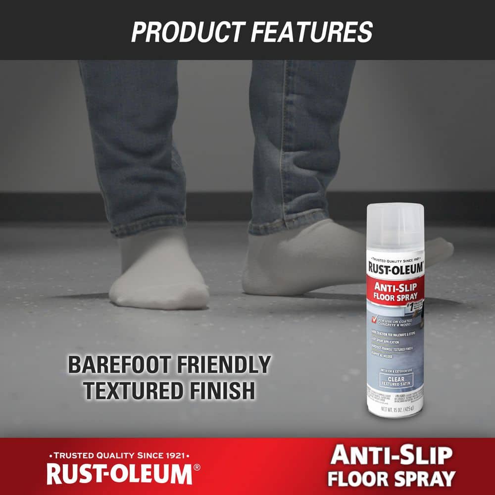 Rust-Oleum 15 oz. Clear Anti-Slip Texture Floor Spray (Case of 6) (3)