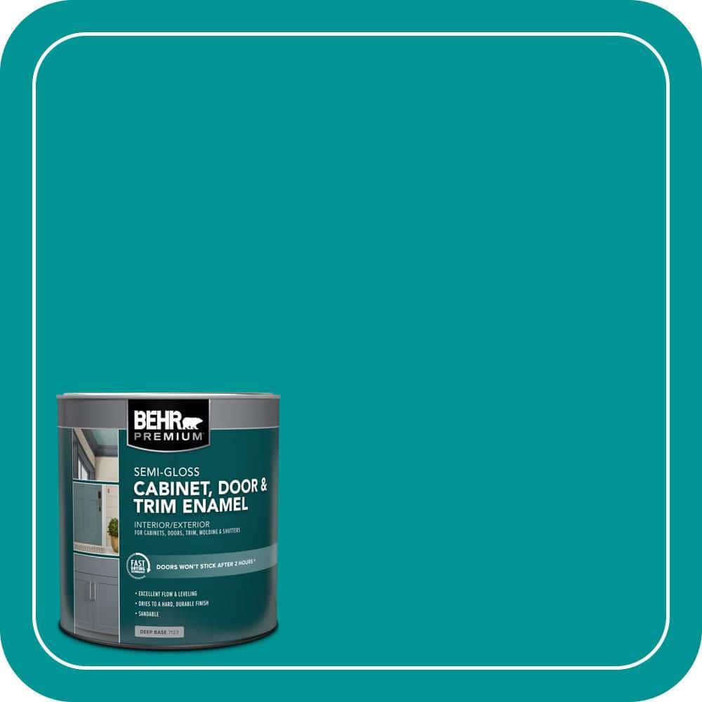 BEHR PREMIUM 1 qt. #P460-6 Paradise Landscape Semi-Gloss Enamel Interior/Exterior Cabinet, Door & Trim Paint
