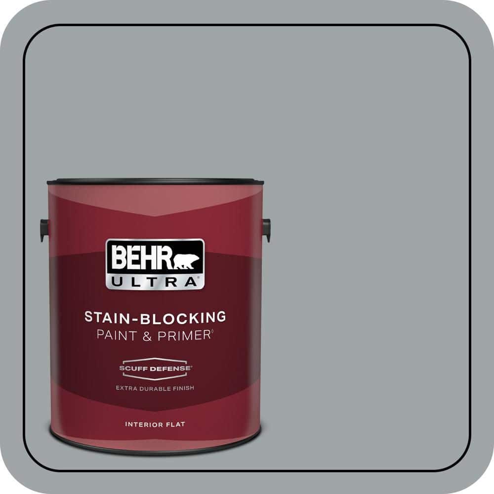 BEHR ULTRA 1 gal. #MQ5-30 Silent Film Extra Durable Flat Interior Paint & Primer