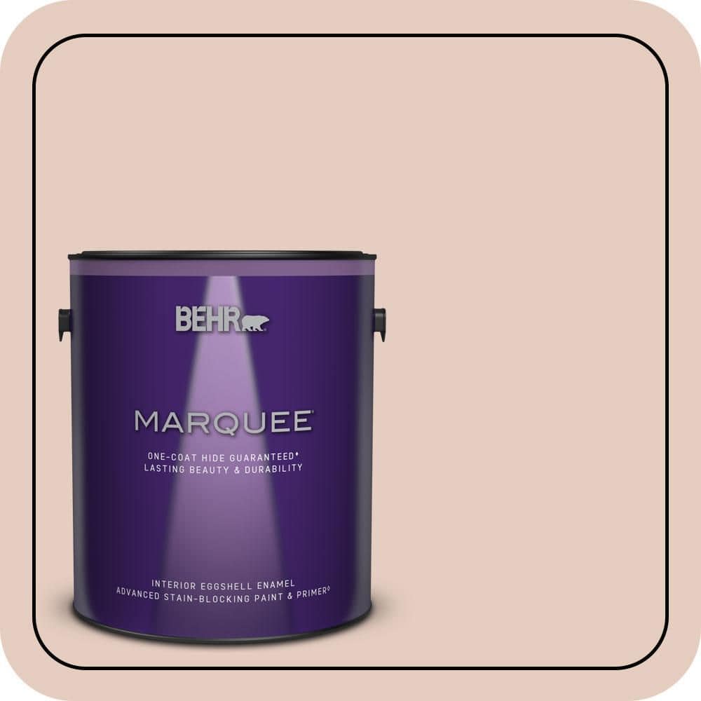 BEHR MARQUEE 1 gal. #T17-05 Life is a Peach Eggshell Enamel Interior Paint & Primer