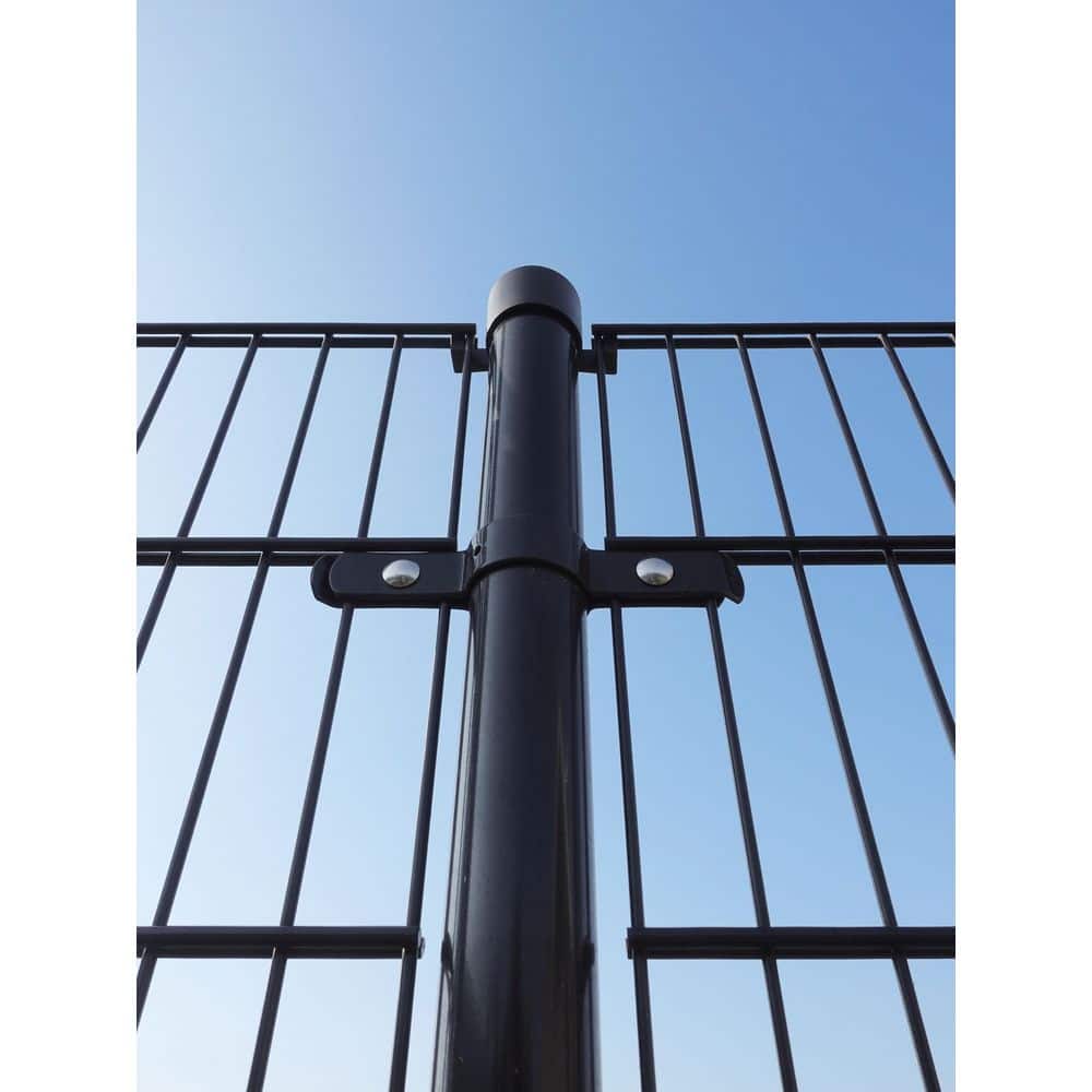 TARTER Round 2-3/8 in. x 8 ft. 2 in. Flat Top Line Fence Steel Post (1-Pack) (2)