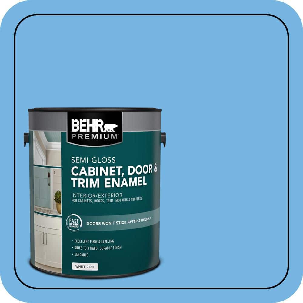 BEHR PREMIUM 1 gal. #P510-4 Electra Semi-Gloss Enamel Interior/Exterior Cabinet, Door & Trim Paint