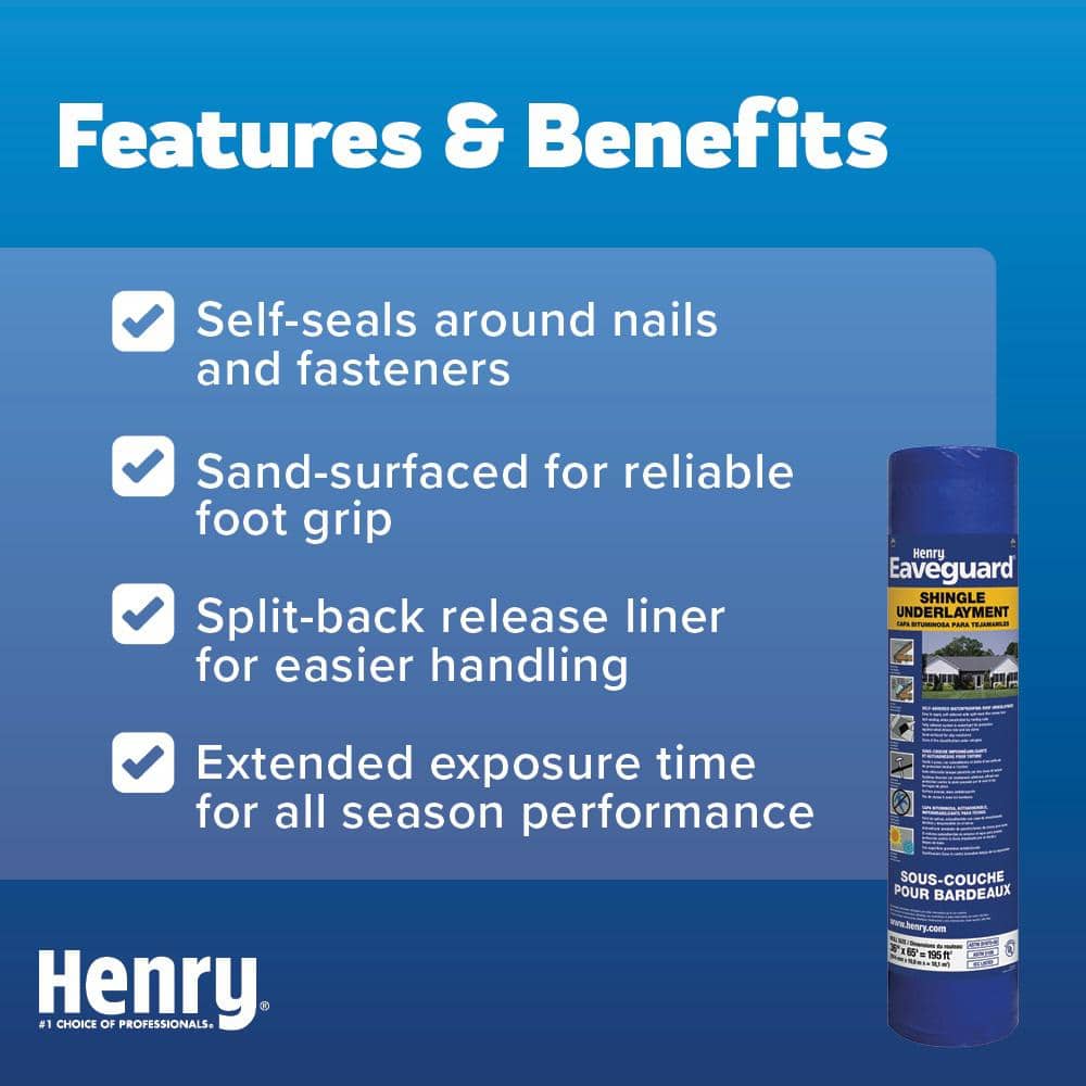 Henry Eaveguard Shingle Underlayment Roll 195 sq. ft. (2)