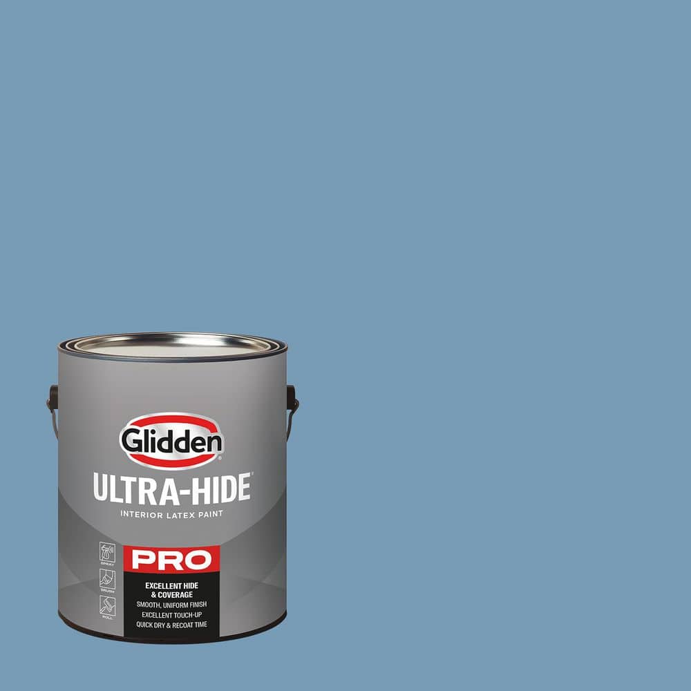 Glidden Ultra-Hide 1 gal. PPG1159-4 Walden Pond Ultra Flat Interior Paint