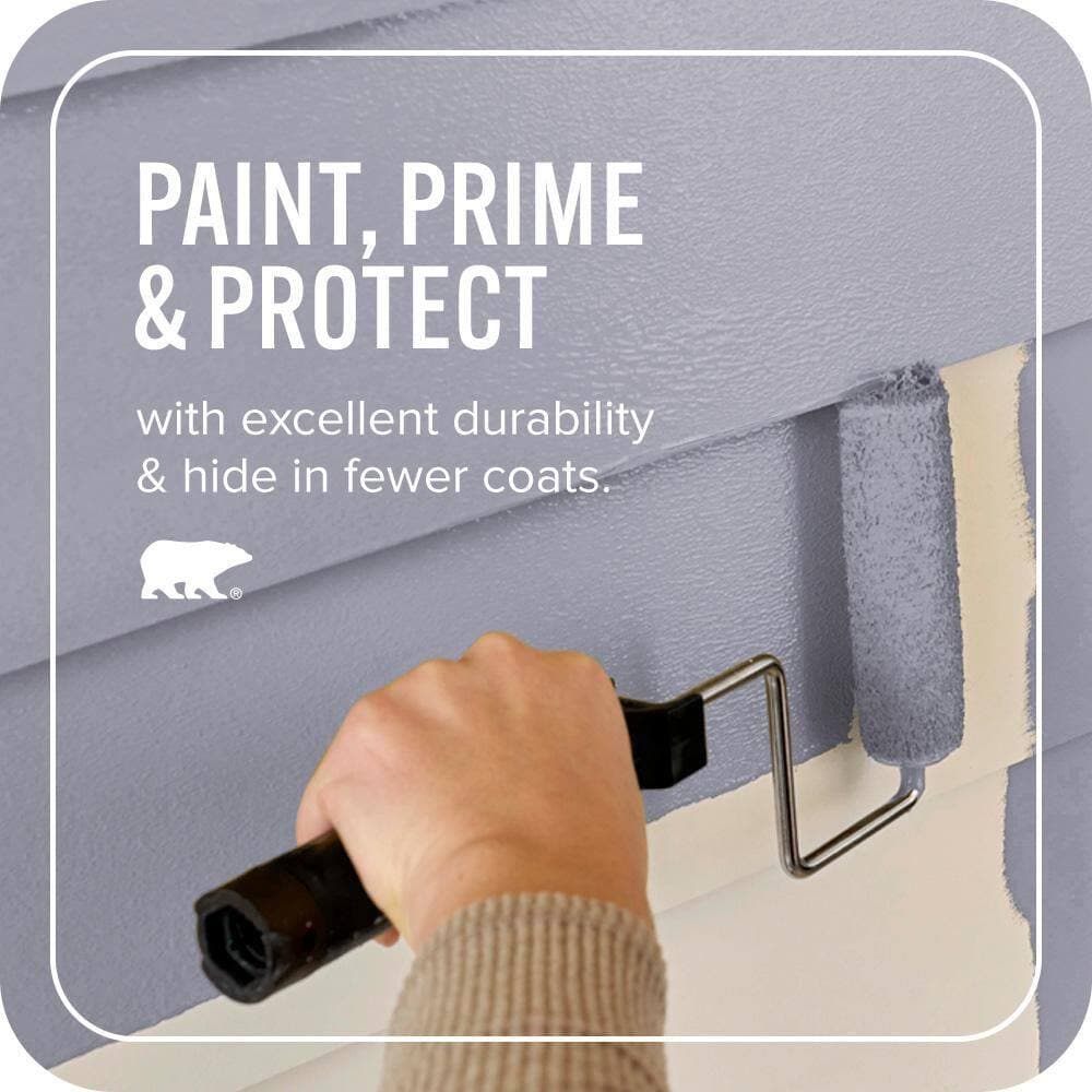 BEHR ULTRA 1 gal. #640F-5 Ash Violet Satin Enamel Exterior Paint & Primer (3)