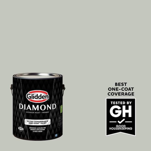 Glidden Diamond 1 gal. PPG1033-3 Silent Storm Eggshell Interior Paint with Primer (2)