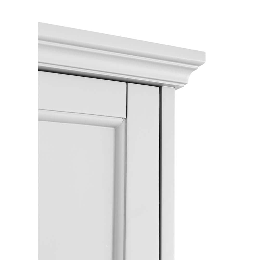 Home Decorators Collection Ashburn 24 in. W x 8 in. D x 27 in. H Bathroom Storage Wall Cabinet in White (3)