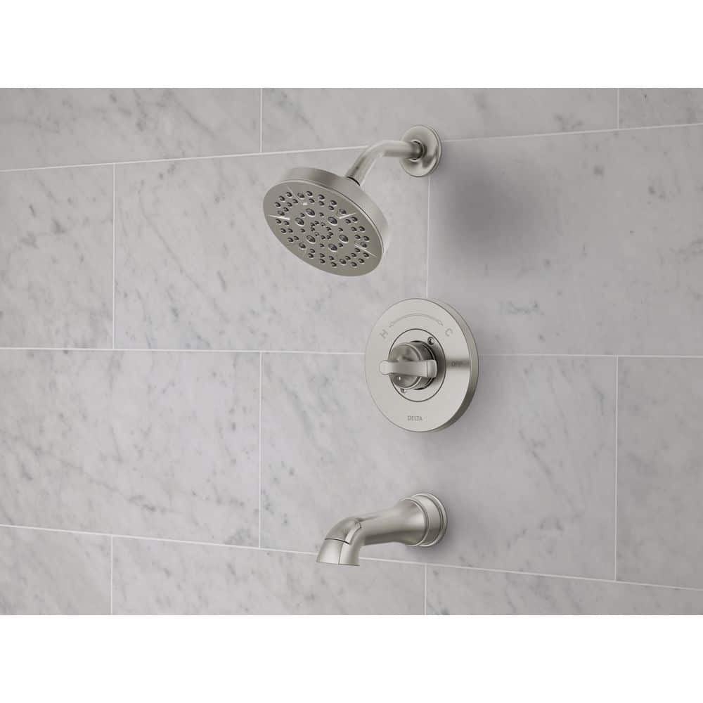 Delta Faryn Single-Handle 5-Spray Tub and Shower Faucet in Brushed Nickel (Valve Included) (3)