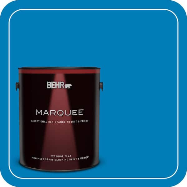 BEHR MARQUEE 1 gal. #S-G-550 Artesian Water Flat Exterior Paint & Primer (2)