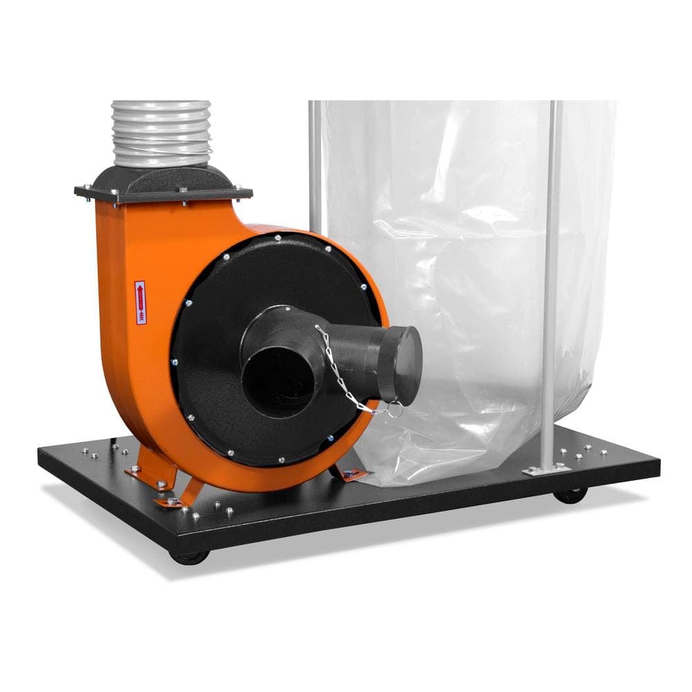 WEN 1,300 CFM 14 Amp 50 Gal. 5 Mic Woodworking Dust Collector with Collection Bag and Mobile Base (3)