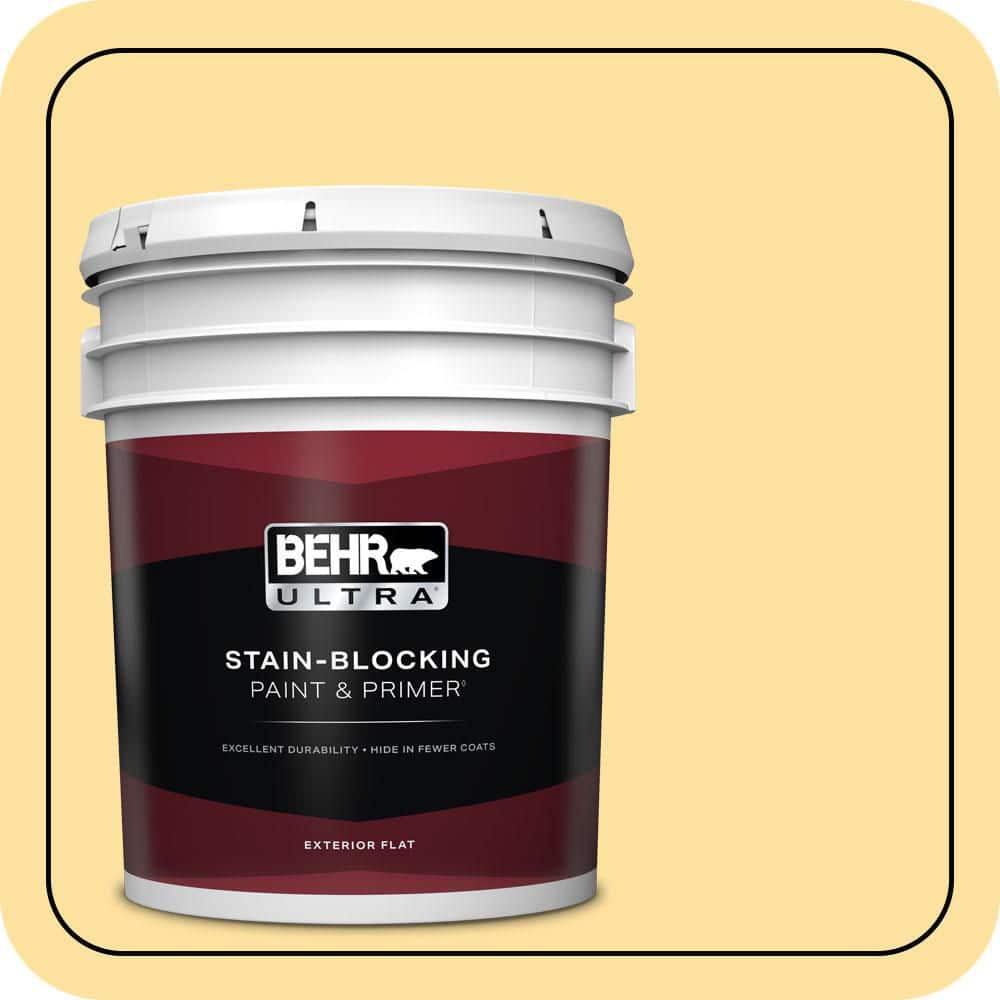 BEHR ULTRA 5 gal. #P280-3 Polka Dot Skirt Flat Exterior Paint & Primer