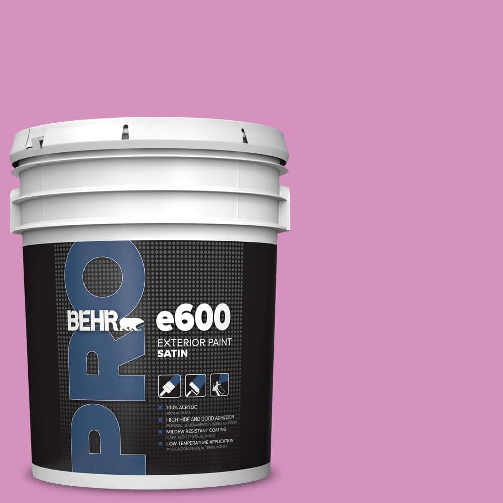 BEHR PRO 5 gal. #680B-4 Pressed Flower Satin Exterior Paint