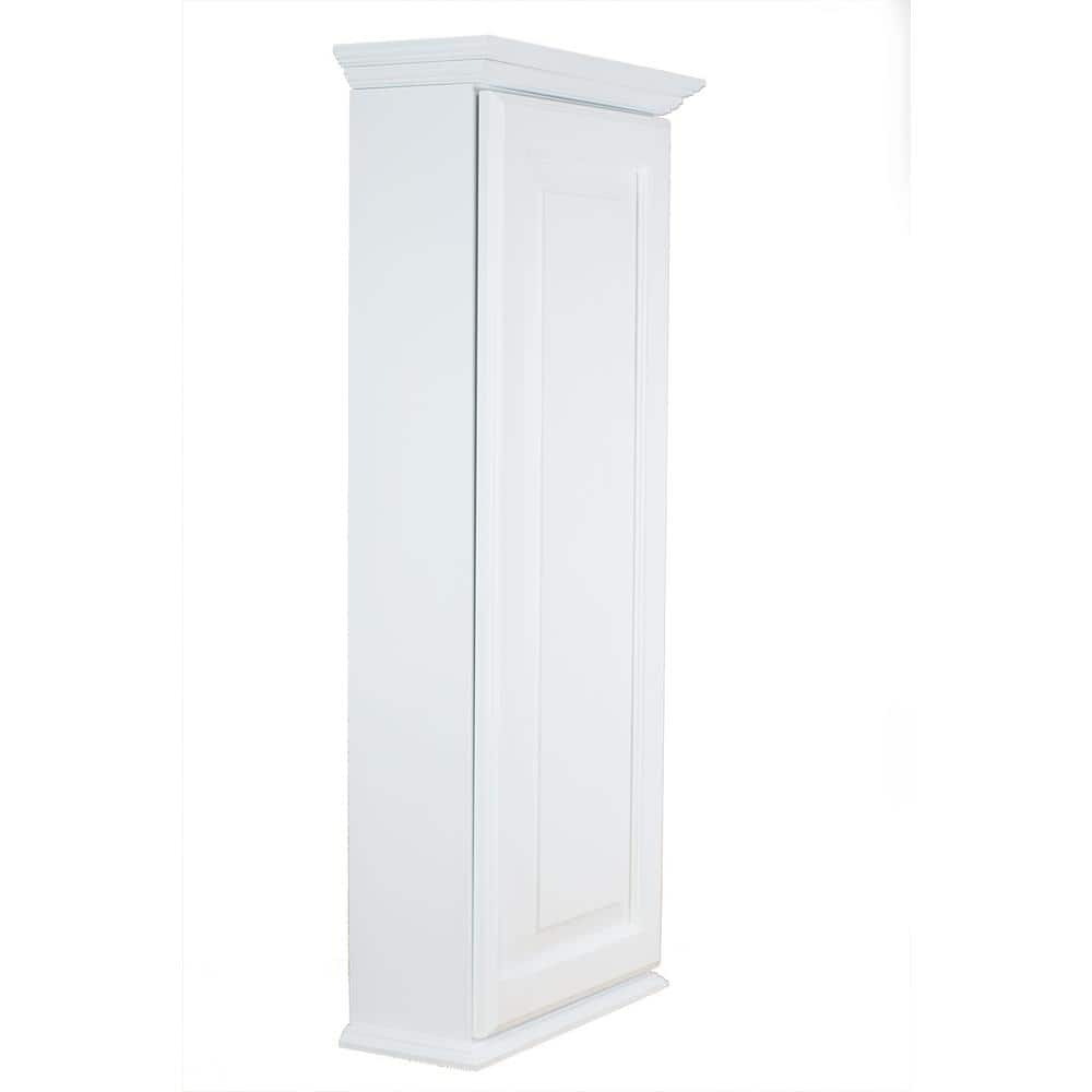 WG Wood Products Atwater 4.25 in. x 17 in. x 25.5 in. On the Wall Cabinet in White Enamel (2)