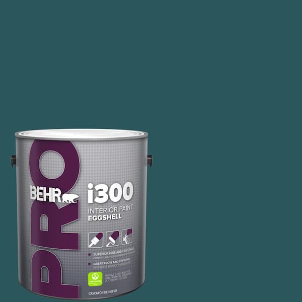 BEHR PRO 1 gal. #MQ6-01 Ocean Abyss Eggshell Interior Paint (2)