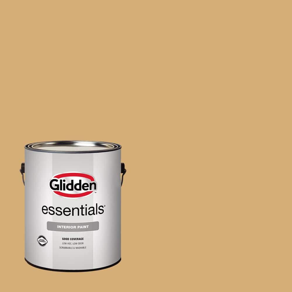 Glidden Essentials 1 gal. PPG1090-4 Drops Of Honey Flat/Matte Interior Paint