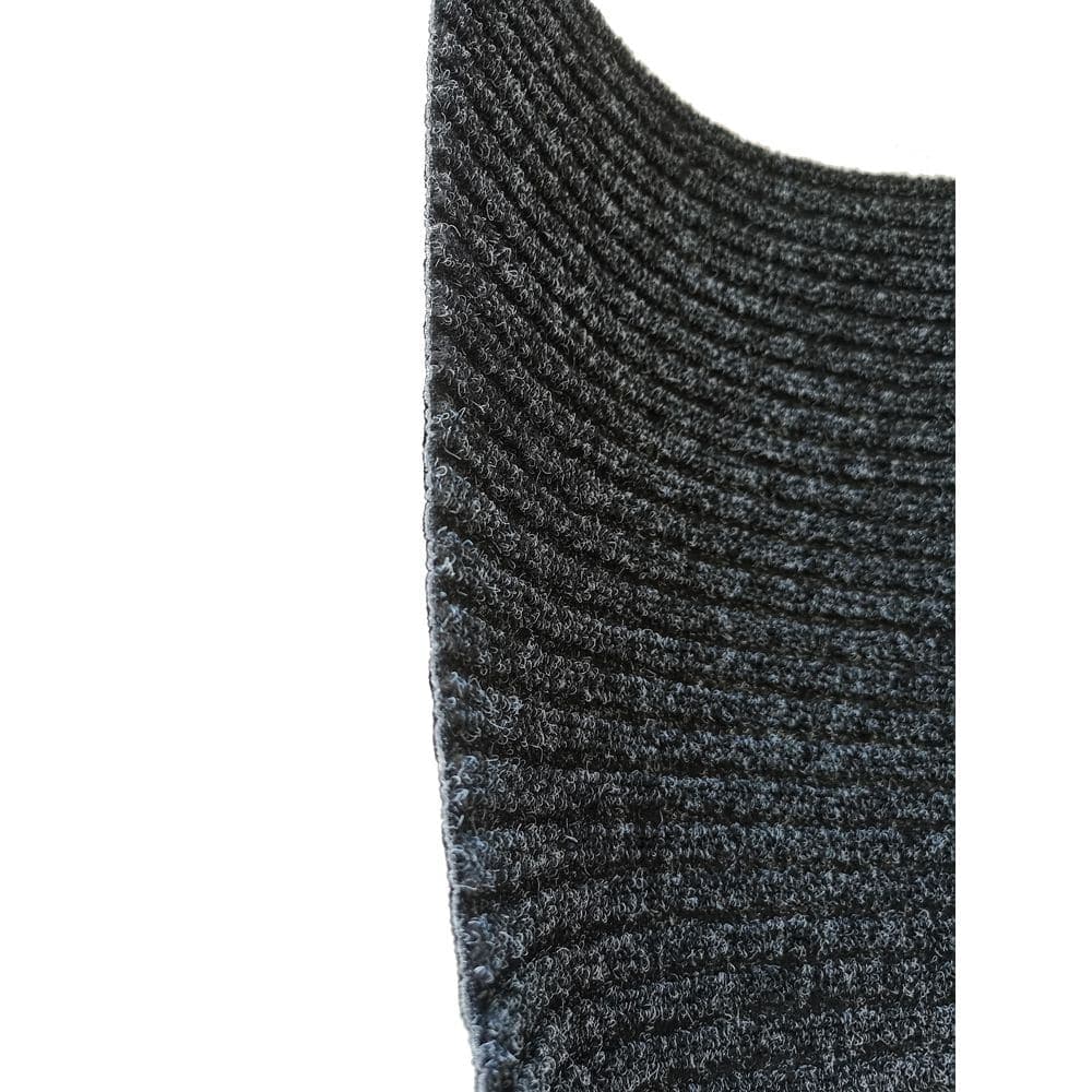 TrafficMaster Ribbed Charcoal 18 in. x 27 in. Dirt Resistant Non-Slip Indoor Door Mat (3)