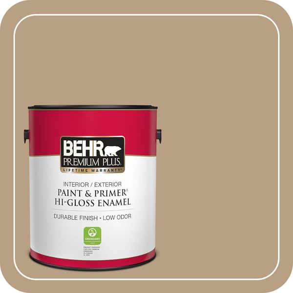 BEHR PREMIUM PLUS Home Decorators Collection #HDC-AC-12 Craft Brown Flat Low Odor & Primer (4)
