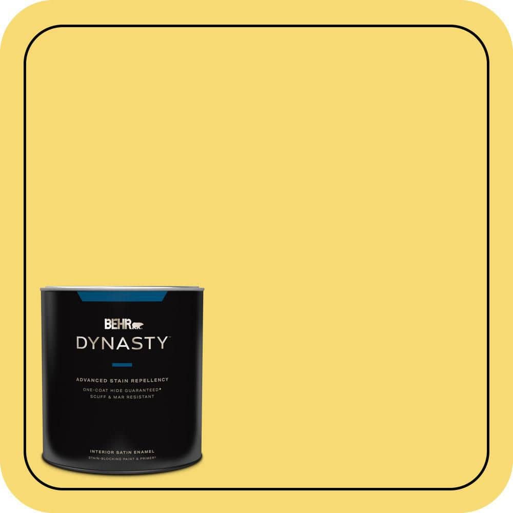 BEHR DYNASTY 1 qt. #P310-5 Solar Energy Satin Enamel Interior Stain-Blocking Paint & Primer