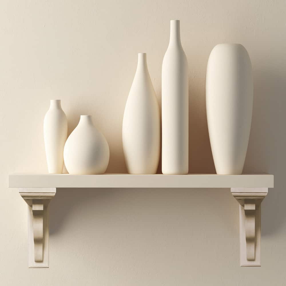 Alexandria Moulding 11/16 in. D x 3-1/2 in. W x 96 in. L Primed Pine Wood 1 x 4 S4S E2E Pack Moulding (2)