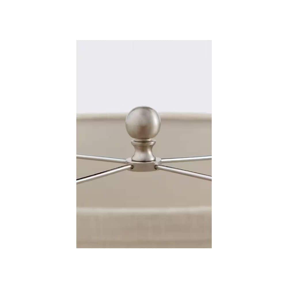 Bel Air Lighting 1.5 in. Brushed Nickel Knob Shaped Lamp Finial (3)