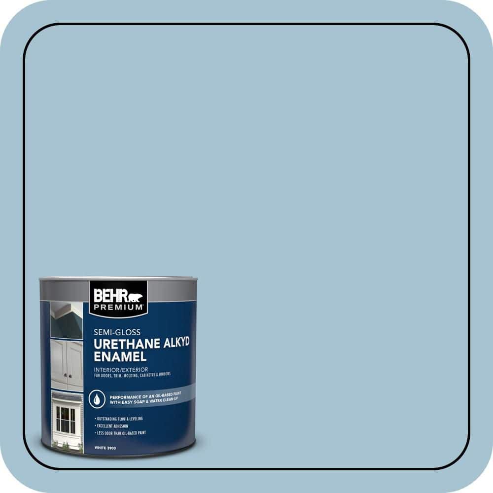 BEHR PREMIUM 1 qt. #550E-3 Viking Semi-Gloss Enamel Urethane Alkyd Interior/Exterior Paint (1)