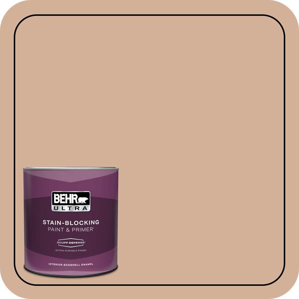 BEHR ULTRA 1 qt. #S210-3 Sweet Tea Extra Durable Eggshell Enamel Interior Paint & Primer