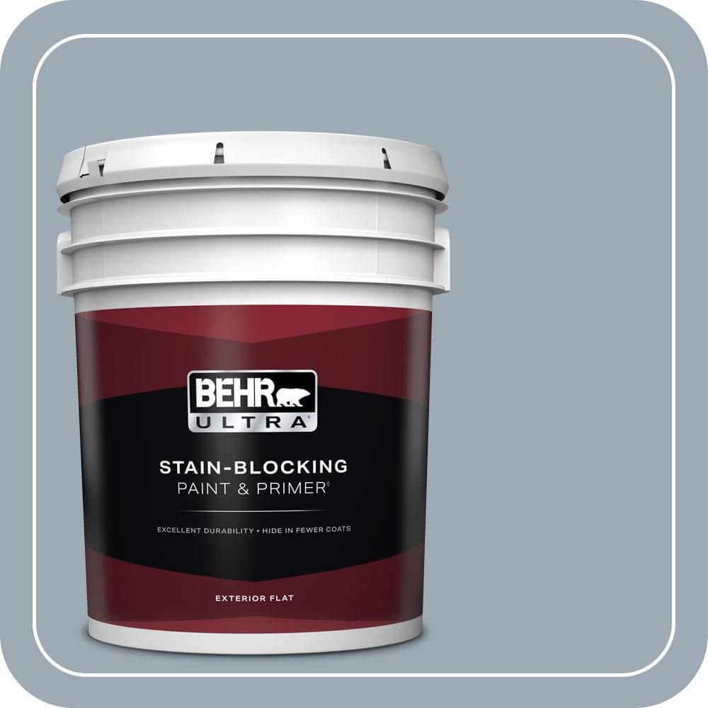 BEHR ULTRA 5 gal. #T13-6 Twilight Flat Exterior Paint & Primer