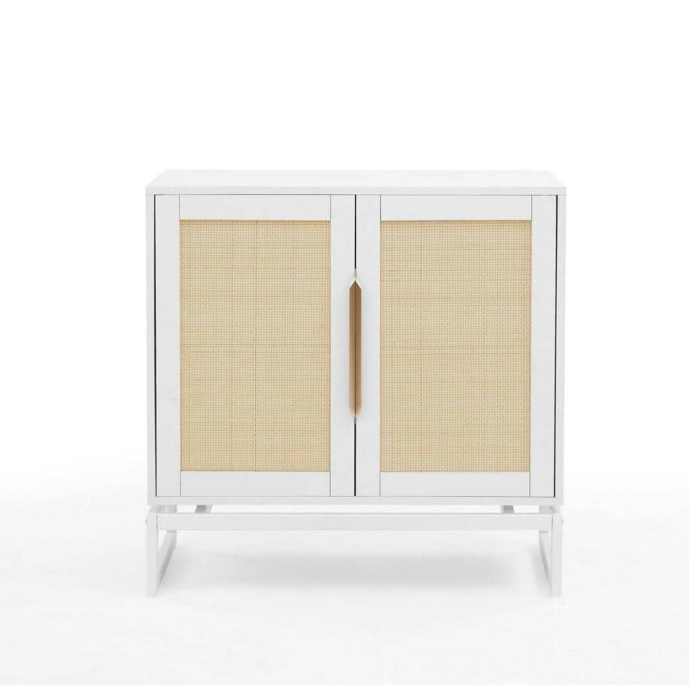 Unbranded 31.5 in. W x 15.75 in. D x 31.5 in. H White Linen Cabinet with 2 door cabinet with 1 Adjustable Inner Shelves (1)