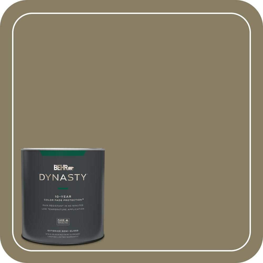 BEHR DYNASTY 1 qt. #N340-6 Sorrel Leaf Semi-Gloss Exterior Stain-Blocking Paint & Primer